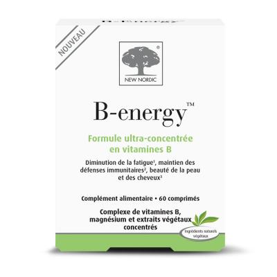 B-Energy 60 Comprim&eacute;s Complexe 8 Vitamines New Nordic