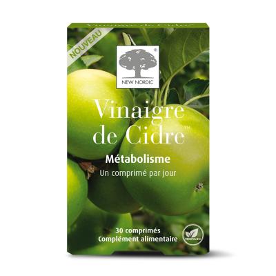 Vinaigre De Cidre 30 Comprimes Metabolisme New Nordic