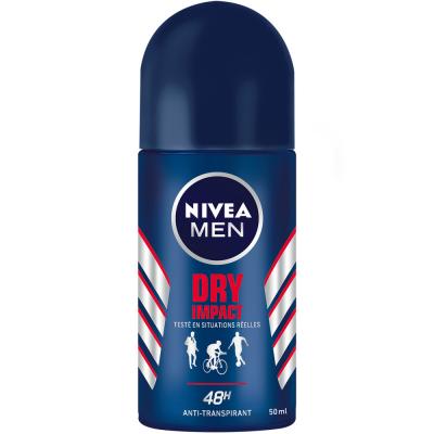 D&eacute;odorant Bille Dry Impact Plus Nivea Men - Le Roll-on De 50 Ml