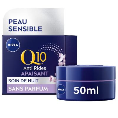 Nivea Q10 Anti-Rides Sensitive Soin de Nuit Apaisant 50 ml - Pot 50 ml