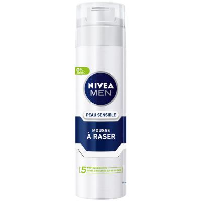 Sensitive, mousse rasage, parfum neutre, soulage et prot&egrave;ge