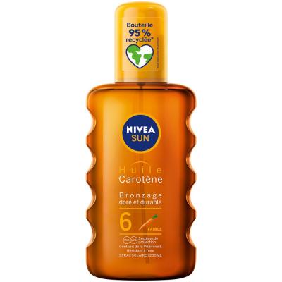 Huile Solaire 6 Faible Sun Nivea - Le Flacon De 200 Ml