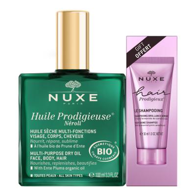 Nuxe Huile Prodigieuse Neroli 100ml + Hair Prodigieux Shamp 30ml