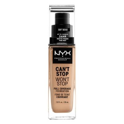 Nyx Can&acute;t Stop Won&acute;t Stop Full Coverage Foundation Soft Beige 30ml