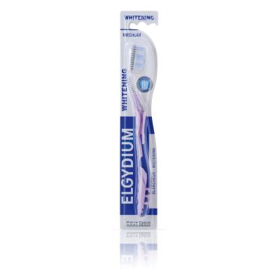 Elgydium WHITENING - Brosse &agrave; Dents Blancheur M&eacute;dium, 1 unit&eacute;