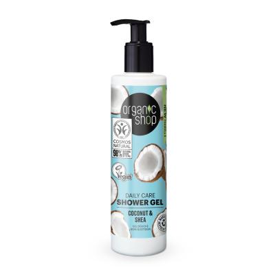 Organic Shop Gel Douche pour Soin Quotidien Coco & Karit&eacute; 280 ml
