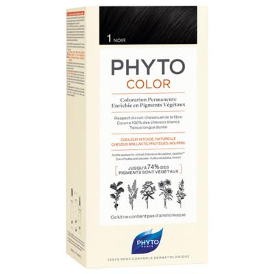 PHYTOCOLOR - 1.0 - Noir Coloration Permanente, 112ml