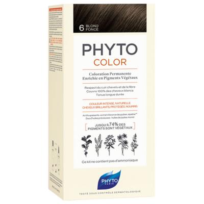 PHYTOCOLOR - 6.0 - Blond Fonc&eacute; Coloration Permanente, 112ml