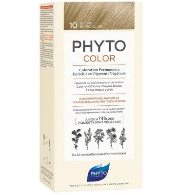 PHYTOCOLOR - 10 - Blond Extra Clair Coloration Permanente, 112ml