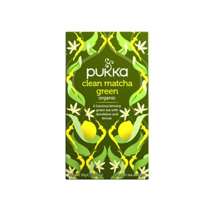 PUKKA - Th&eacute; vert matcha propre 20 sachets infuseurs