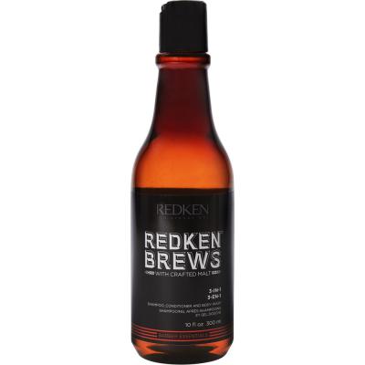 Shampoing 3-en-1 pour Homme Redken Brews 300&nbsp;ml