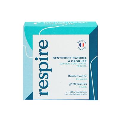 RESPIRE Dentifrice solide Recharge 60 pastilles