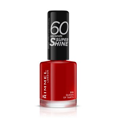 Rimmel Super Shine 60 Nail Polish Queen Tarts Burgundy Wine 8ml