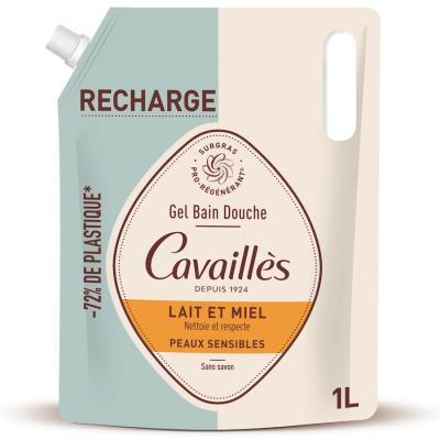 Rog&eacute; Cavaill&egrave;s - Recharge Lait & Miel Gel douche 1000 ml unisex