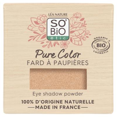 Fard &agrave; Paupi&egrave;res Bio Haute Tol&eacute;rance - SO'BiO &eacute;tic 01 Beige Lumi&egrave;re