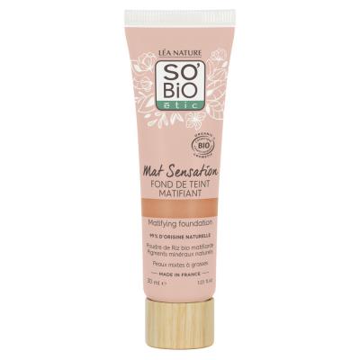 Fond de Teint Matifiant Bio - SO'BiO &eacute;tic 30 Sable Dor&eacute;