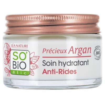 Soin Hydratant Bio Anti-Rides Jour - Pr&eacute;cieux Argan - SO'BIO &eacute;tic