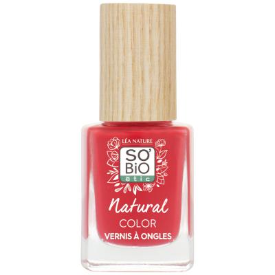 So'Bio vernis &agrave; ongles couleur naturelle 11 ml 25 Rouge Coquelicot