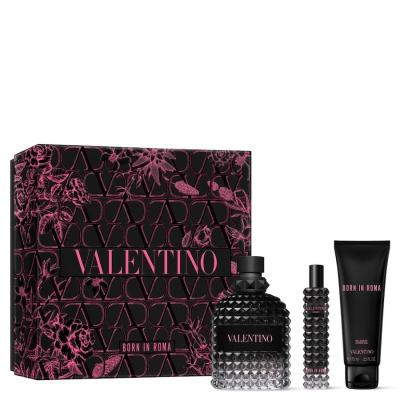 Valentino - Coffret Born In Roma Uomo Eau De Toilette 100ml, Gel Douche & Format Voyage