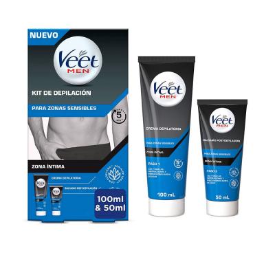 VEET MEN KIT D'&Eacute;PILATION EN 2 &Eacute;TAPES zones sensibles 200 ml