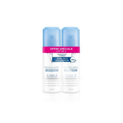 Vichy D&eacute;odorant Min&eacute;ral 48h Spray Lot de 2 x 125ml