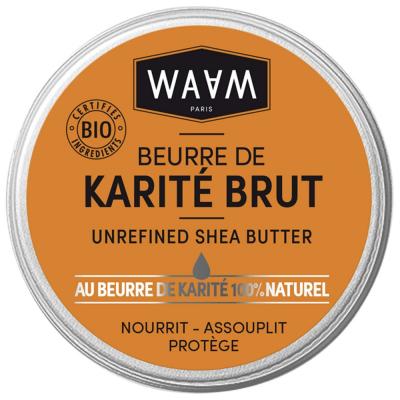 Beurre de karit&eacute; brut non parfum&eacute; 100ml Waam