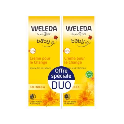 Weleda Duo Cr&egrave;me Pour le Change Calendula - 2 X 75 ml - Lot 2 x 75 ml