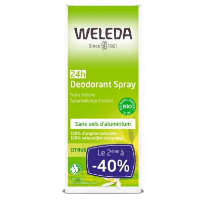 Weleda Duo D&eacute;odorant Spray Citrus - 2 X 100 ml - Spray 2 x 100 ml