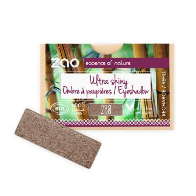Zao Refill Rectangle Eye Shadow 280 Satin Cocoa