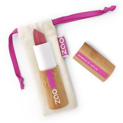 Zao Makeup Rouge &agrave; l&egrave;vres Classic Bio, vegan et rechargeable Rose nude