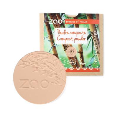 Poudre Compacte Bio - Zao 302 - Beige orang&eacute; Recharge