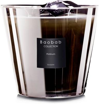 BAOBAB COLLECTION Bougie LES EXCLUSIVES 500g Platinum argent