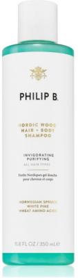 Philip B Nordic Wood Shampooing pour cheveux et corps 350ml