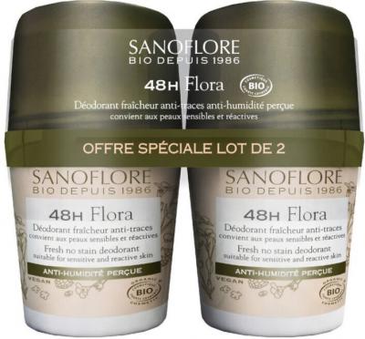 Sanoflore Bio Flora 48H Lot Deo 2*50ml