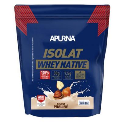 Nutrition prot&eacute;in&eacute;e saveur pralin&eacute; Apurna Isolat Native
