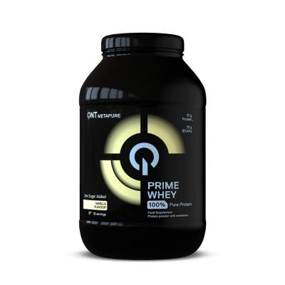 Prot&eacute;ine m&eacute;lange 100 % d'isolat et de concentr&eacute; de lactos&eacute;rum Vanille QNT Prime Whey 908 g