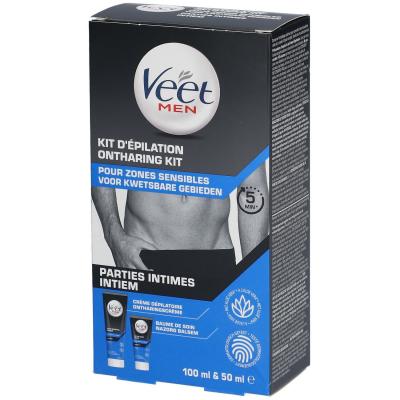 Kit D'&eacute;pilation Zones Sensibles Parties Intimes Men Veet - Le Kit