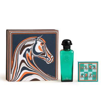 HERM&Egrave;S Coffret 2 pi&egrave;ces eau verte orange