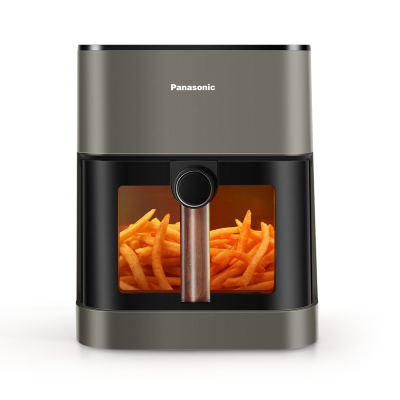 Airfryer 5L, fen&ecirc;tre de visualisation, 11 programmes, gris olive