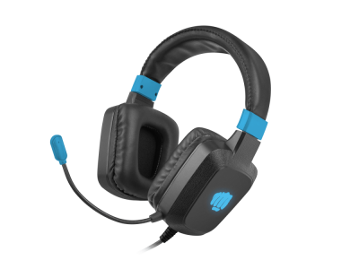 Casque avec Microphone - FURY - Raptor - Noir - Bleu - USB - Filaire