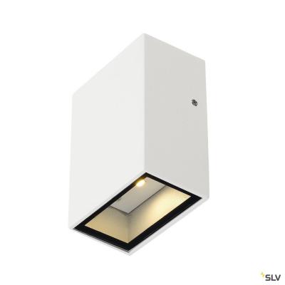 SLV 232461 QUAD 1 wall lamp, square, white, LED, 1x3W, warm-white