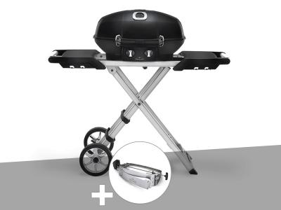 Barbecue &agrave; gaz Travel Q Pro 285X + R&ocirc;tissoire - Noir