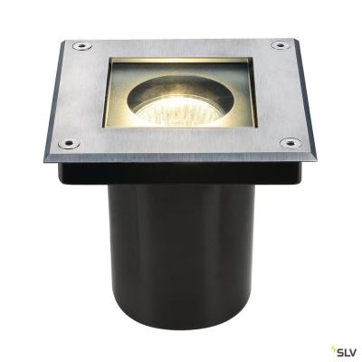 Dasar 70 carre gu10, encastr&eacute; de sol, inox 304, max. 35w, ip67