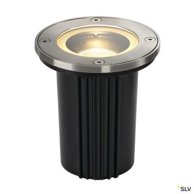 SLV - Lampe ext&eacute;rieur encastrable Dasar Inox 316 IP67 D11 cm - Inox