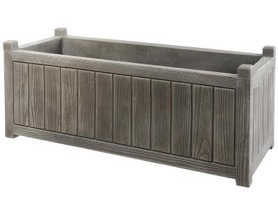 EDA - Jardini&egrave;re charme Gris c&eacute;rus&eacute; 119 x 50 x 50cm - 155L