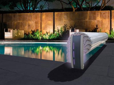 Volet de piscine hors-sol Bali avec fin de course &eacute;lectronique 11,00 x 5,00 m - Sofatec