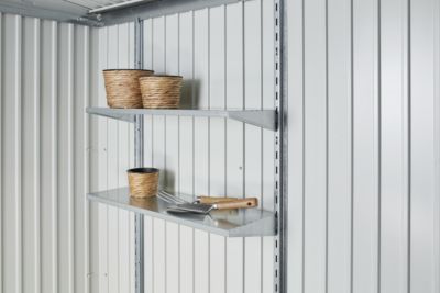 Set di Scaffali 4 Ripiani Standard per Casette in Metallo Biohort