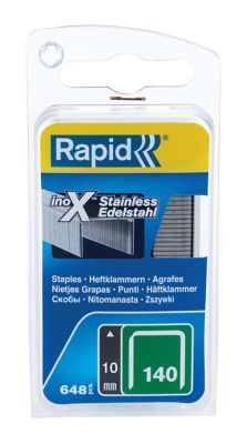 RAPID Agrafes N&deg;140/10 en fil plat inoxydable