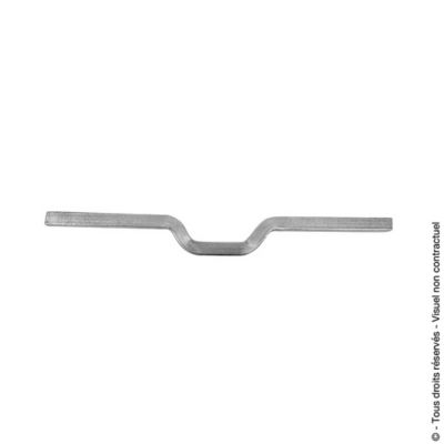 Barre de s&eacute;curit&eacute; en acier zingu&eacute; pour volets, L.98 cm