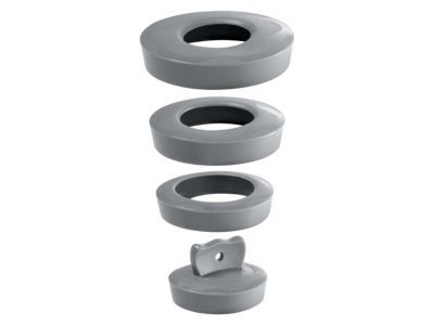 Bouchon universel gris pour &eacute;vier, lavobo ou baignoire